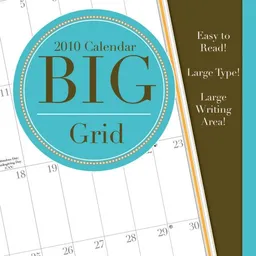 Big Grid Simple Stripes 2010 Wall Calendar