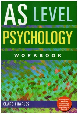 עטיפת הספר AS Level Psychology Workbook מאת Clare Charles
