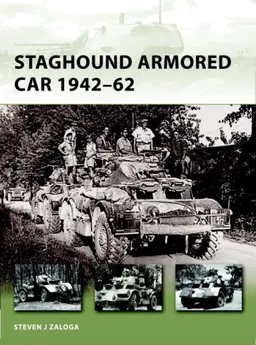 עטיפת הספר Staghound Armored Car 1942-62 (New Vanguard) מאת Steven Zaloga