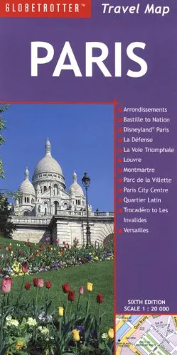 עטיפת הספר Paris Travel Map (Globetrotter Travel Map) מאת Globetrotter