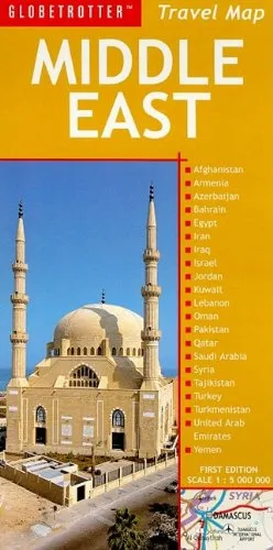 עטיפת הספר Middle East Travel Map (Globetrotter Travel Map) מאת Globetrotter