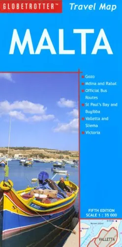 עטיפת הספר Malta Travel Map (Globetrotter Travel Map) מאת Brian Richards