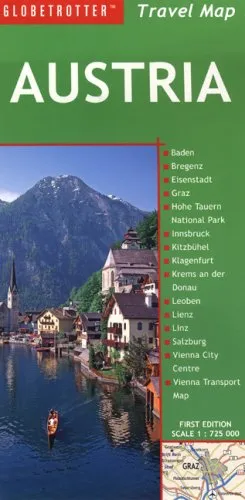 עטיפת הספר Austria Travel Map (Globetrotter Travel Map) מאת Globetrotter