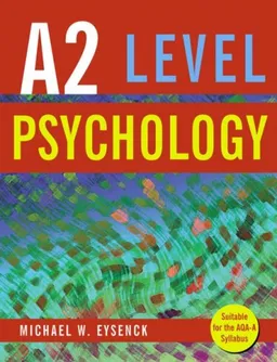 עטיפת הספר A2 Level Psychology מאת Michael Eysenck