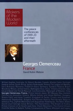 עטיפת הספר Georges Clemenceau: France: Makers of the Modern World (Haus Histories) מאת David Watson