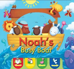 עטיפת הספר Noah's Busy Boat (Candle Peek-a-boo) מאת Juliet David