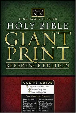 Giant Print Reference Bible-kjv