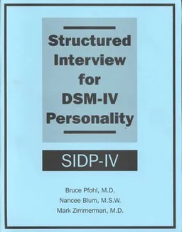 Structured Interview for DSM-IV Personality (Package of 5 Booklets)