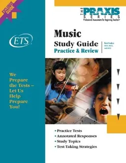 Music Study Guide (Book and CD-Rom, Praxis Study Guides)