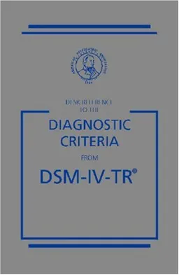 Desk Reference to the Diagnostic Criteria From DSM-IV-TR