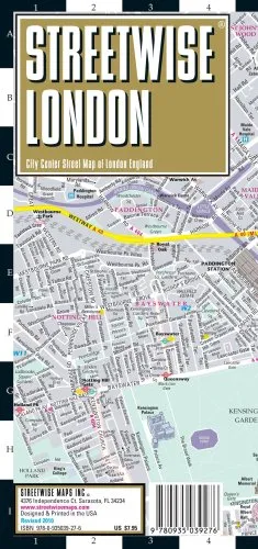 Streetwise London Map - Laminated City Center Street Map of London, England