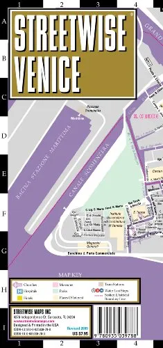 Streetwise Venice Map - Laminated City Center Street Map of Venice, Italy