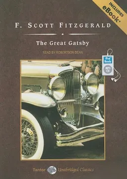 עטיפת The Great Gatsby, with eBook (Tantor Unabridged Classics)