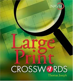 עטיפת הספר Large Print Crosswords #1 מאת Thomas Joseph