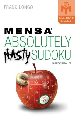 עטיפת הספר Absolutely Nasty Sudoku Level 1 (Mensa) מאת Frank Longo