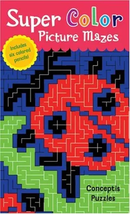 עטיפת הספר Super Color Picture Mazes (Conceptis Puzzles) מאת Conceptis Puzzles