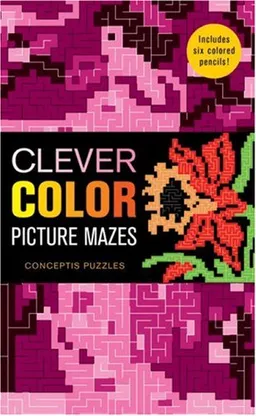 עטיפת הספר Clever Color Picture Mazes (Conceptis Puzzles) מאת Conceptis Puzzles