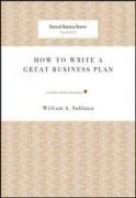 How to Write a Great Business Plan (Harvard Business Review Classics)
