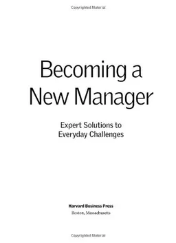 עטיפת הספר Becoming a New Manager: Expert Solutions to Everyday Challenges (Pocket Mentor) מאת Harvard Business School Press