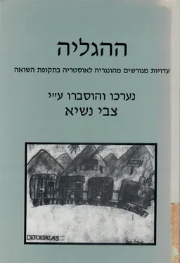 ההגליה - עדויות מגורשים מהונגריה לאוסטריה (שטרסהוף) בתקופת השואה