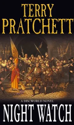 עטיפת הספר Night Watch: A Discworld Novel <g:plusone href="http://www.books-by-isbn.com/0-552/0552148997-Night-Watch-Discworld-S.-Terry-Pratchett-0-552-14899-7.html" count="false"></g:plusone> מאת Sir Terry Pratchett