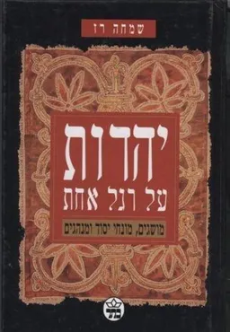 עטיפת הספר יהדות על רגל אחת מאת שמחה רז
