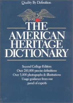 The American Heritage Dictionary: Second College Edition <g:plusone href="http://www.books-by-isbn.com/0-395/0395329442-AHD-II-COLLEGE-ED-THUMB-INDEX-Editors-of-The-American-Heritage-Dictionaries-0-395-32944-2.html" count="false"></g:plusone>