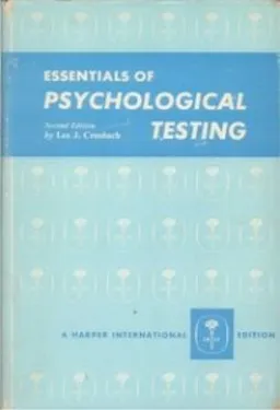 Essentials of Psychological Testing