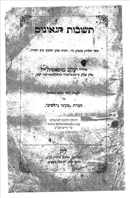 תשובות הגאונים