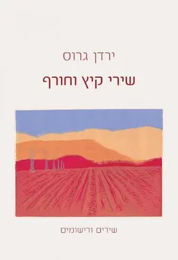 עטיפת הספר שירי קיץ וחורף מאת ירדן גרוס