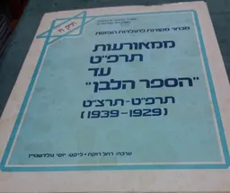 ממאורעות תרפ"ט עד "הספר הלבן" - תרפ"ט-תרצ"ט (1939-1929)