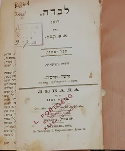 עטיפת הספר לבדה מאת אהרן אברהם קבק