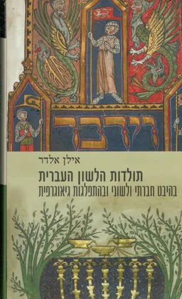 עטיפת הספר תולדות הלשון העברית [כרכים א-ב] מאת אילן אלדר