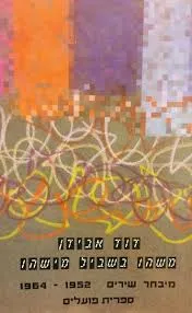 עטיפת הספר משהו בשביל מישהו - מיבחר (מבחר) שירים 1964-1952 מאת דוד אבידן