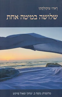 עטיפת הספר שלושה במיטה אחת מאת ראדו צוקולסקו