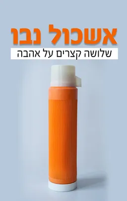 עטיפת הספר שלושה קצרים על אהבה מאת אשכול נבו