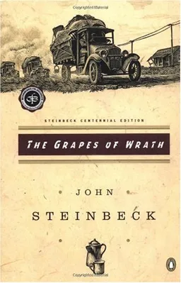 עטיפת הספר The Grapes of Wrath מאת John Steinbeck