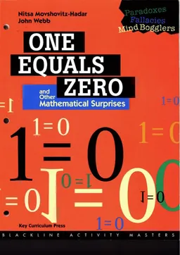 עטיפת הספר one equals zero מאת Nitsa Movshovitz-Hadar