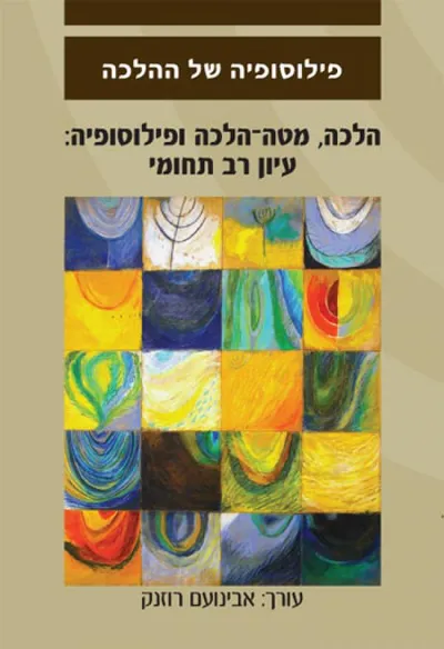 הלכה, מטה-הלכה ופילוסופיה : עיון רב-תחומי