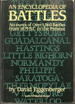 עטיפת הספר An Encyclopedia of Battles מאת David Eggenberger
